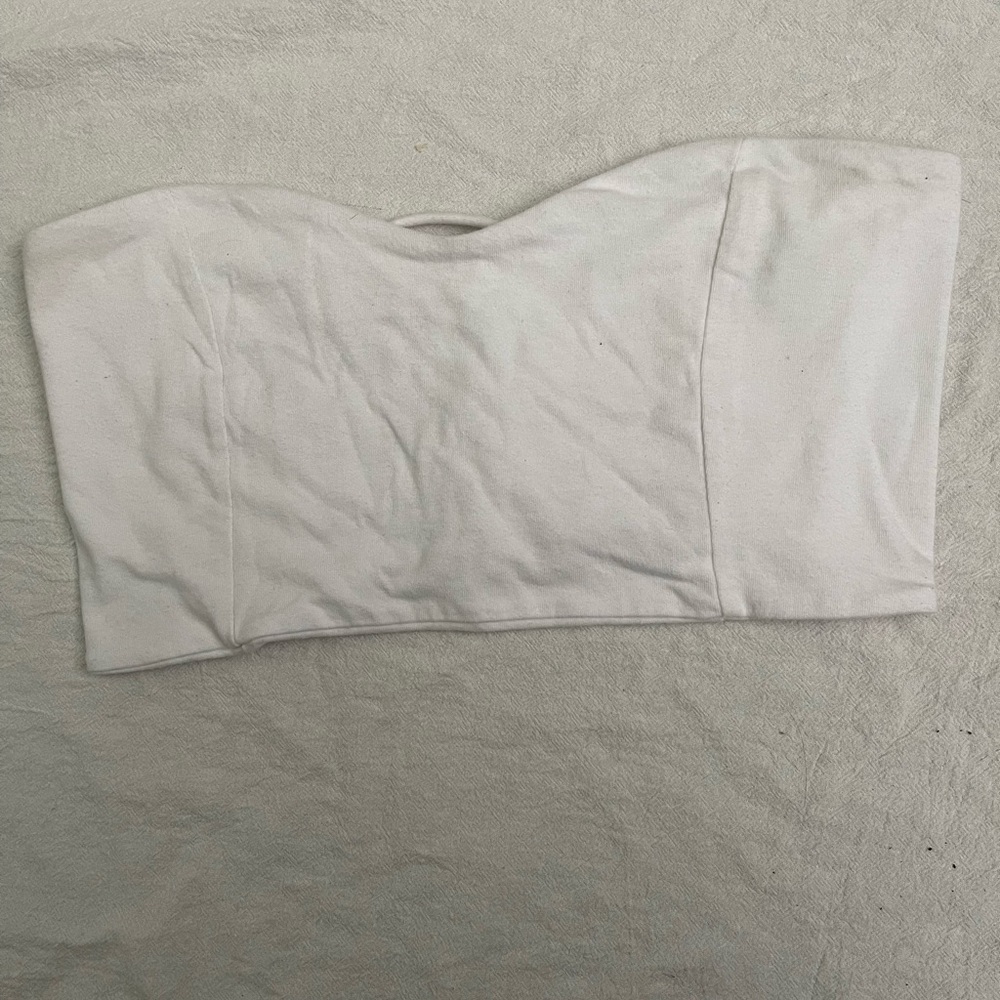 White bandeau top